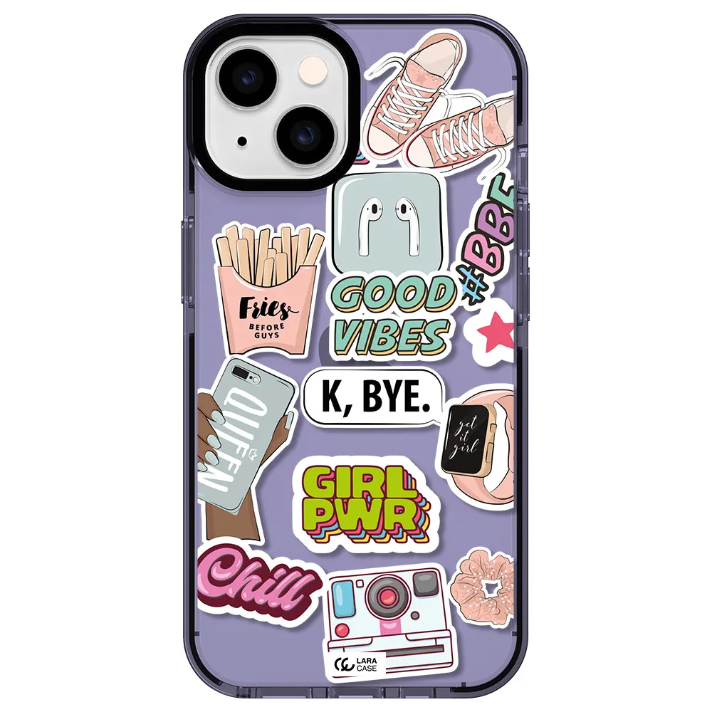 Girl Power Apple iPhone 14 impact Lilac Case