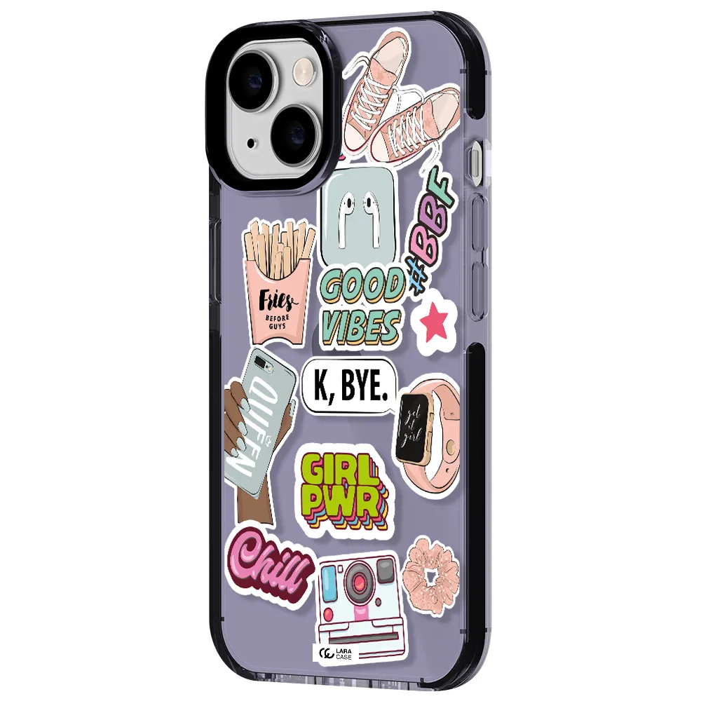 Girl Power Apple iPhone 14 impact Lilac Case