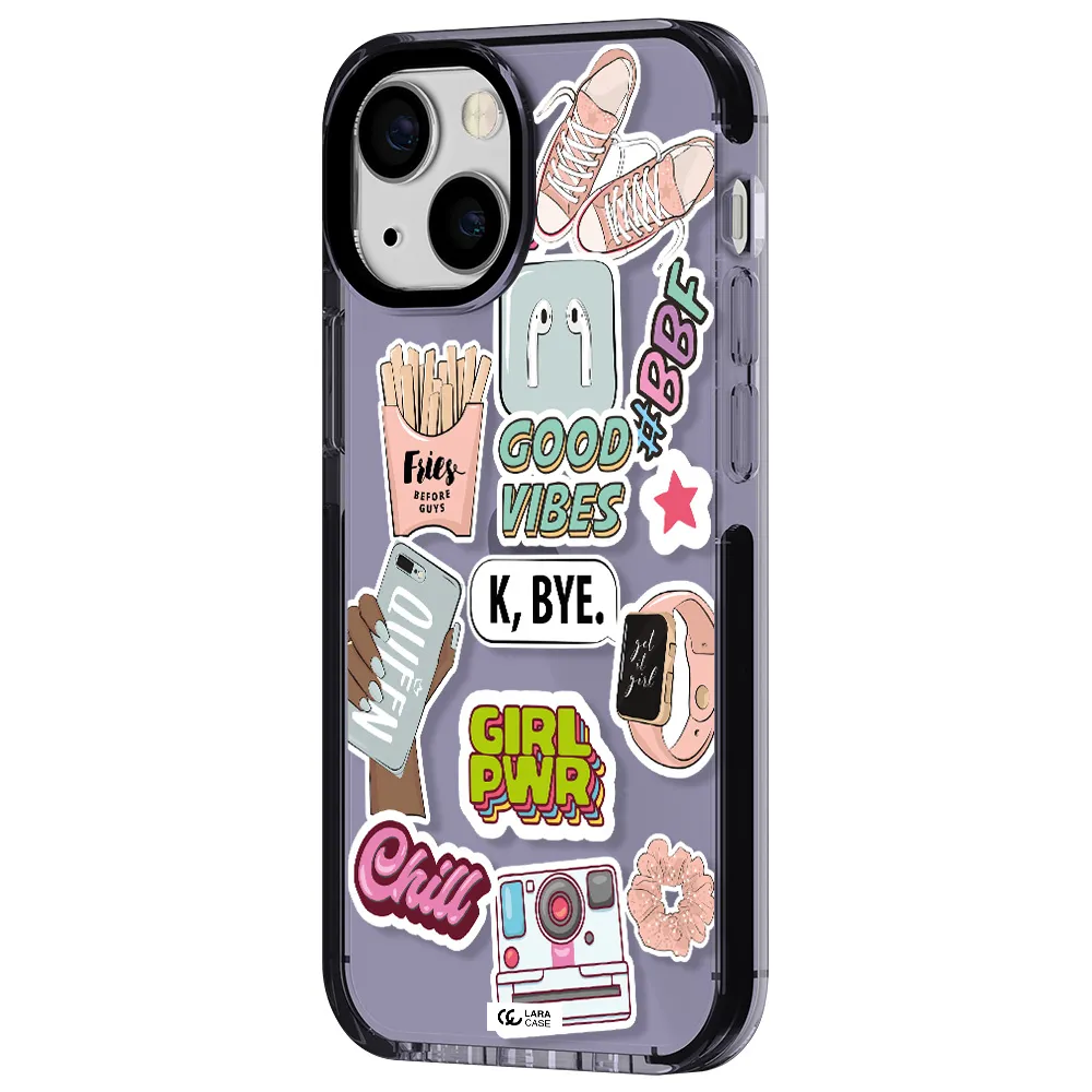 Girl Power Apple iPhone 15 impact Lilac Case