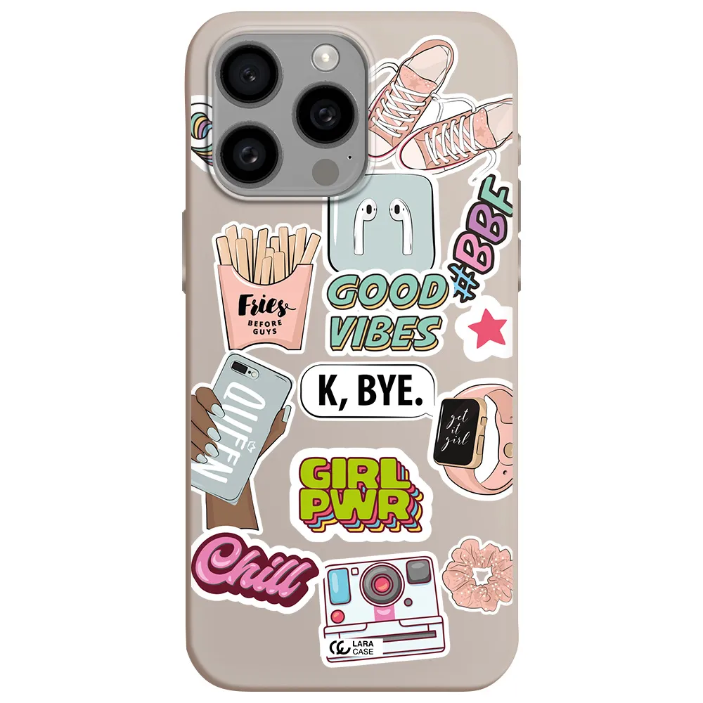 Girl Power Apple Iphone 15 Pro max Silicone Stone Case