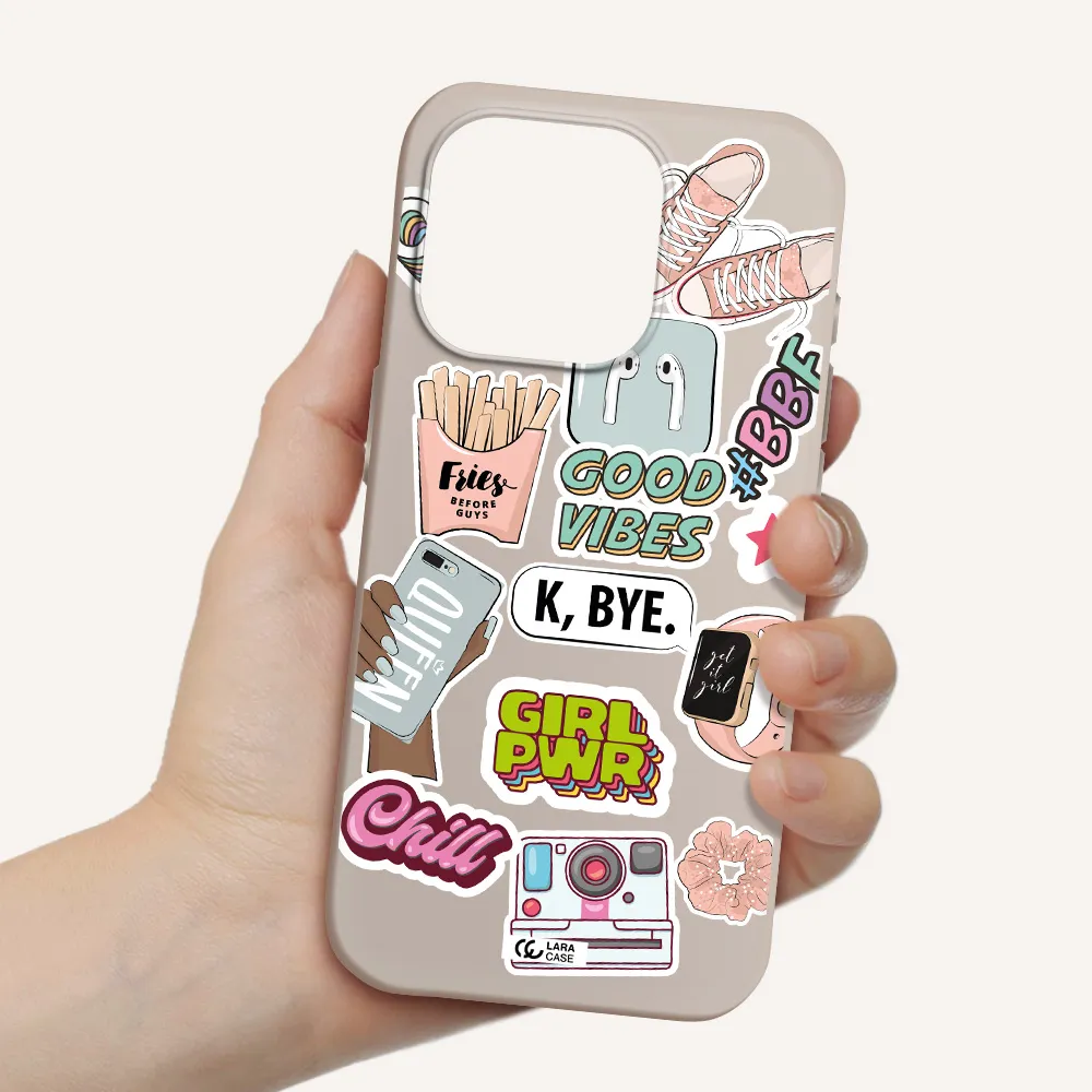 Girl Power Apple Iphone 15 Pro Silicone Stone Case