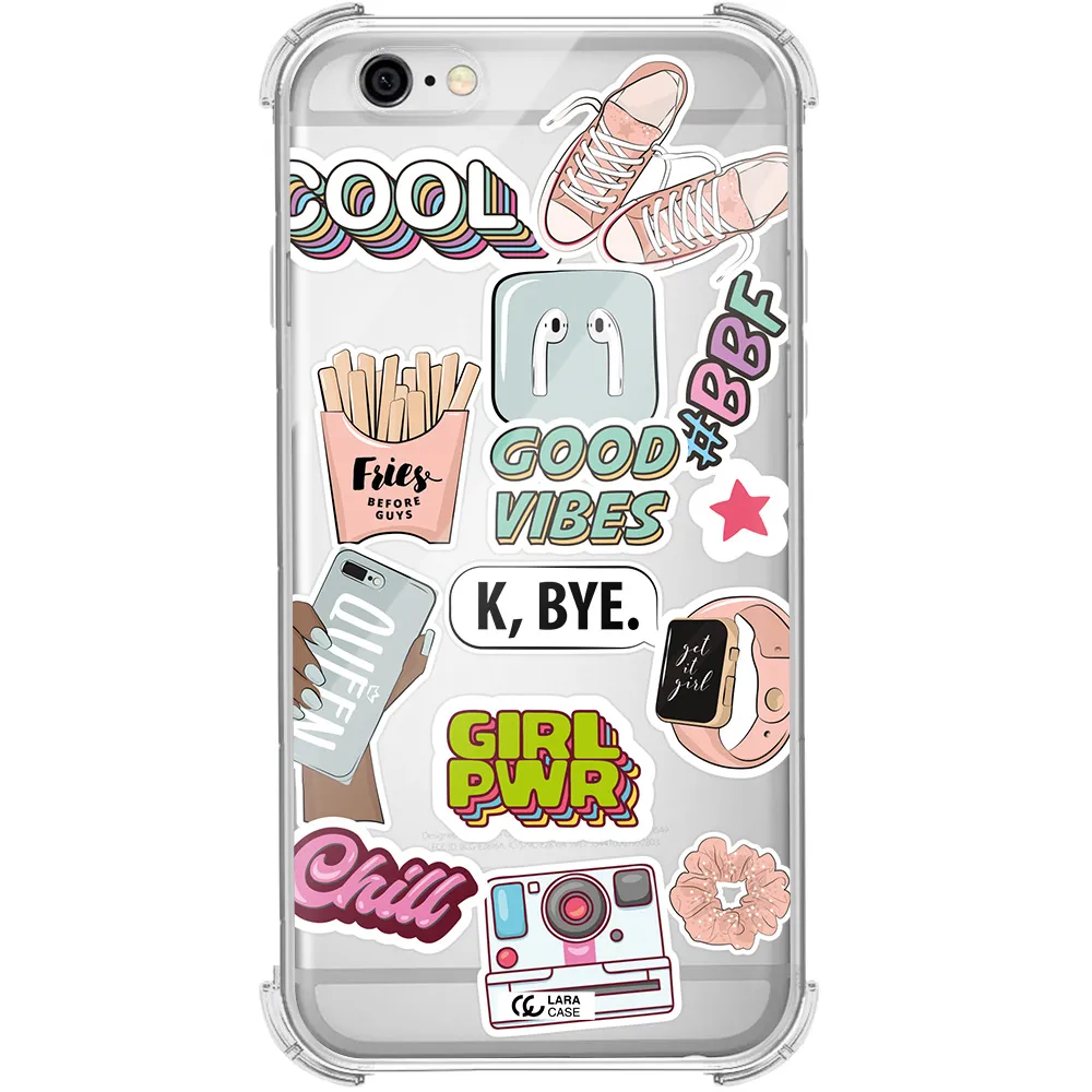 Girl Power Apple iPhone 6 Clear PC Case