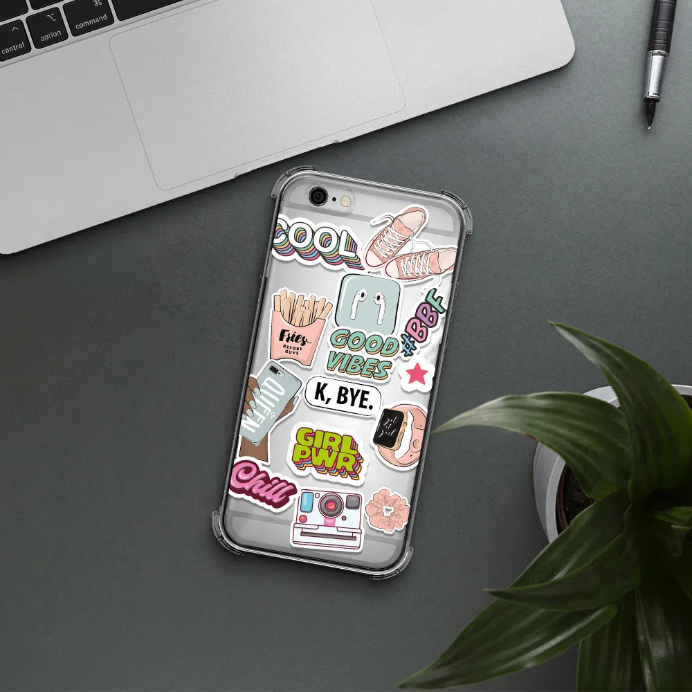 Girl Power Apple iPhone 6 Clear PC Case