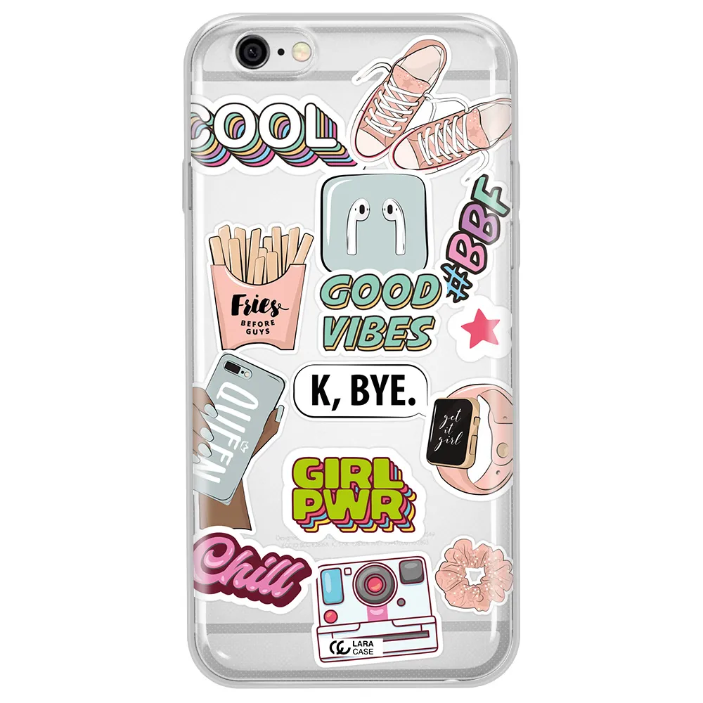 Girl Power Apple iPhone 6 plus Clear TPU Case