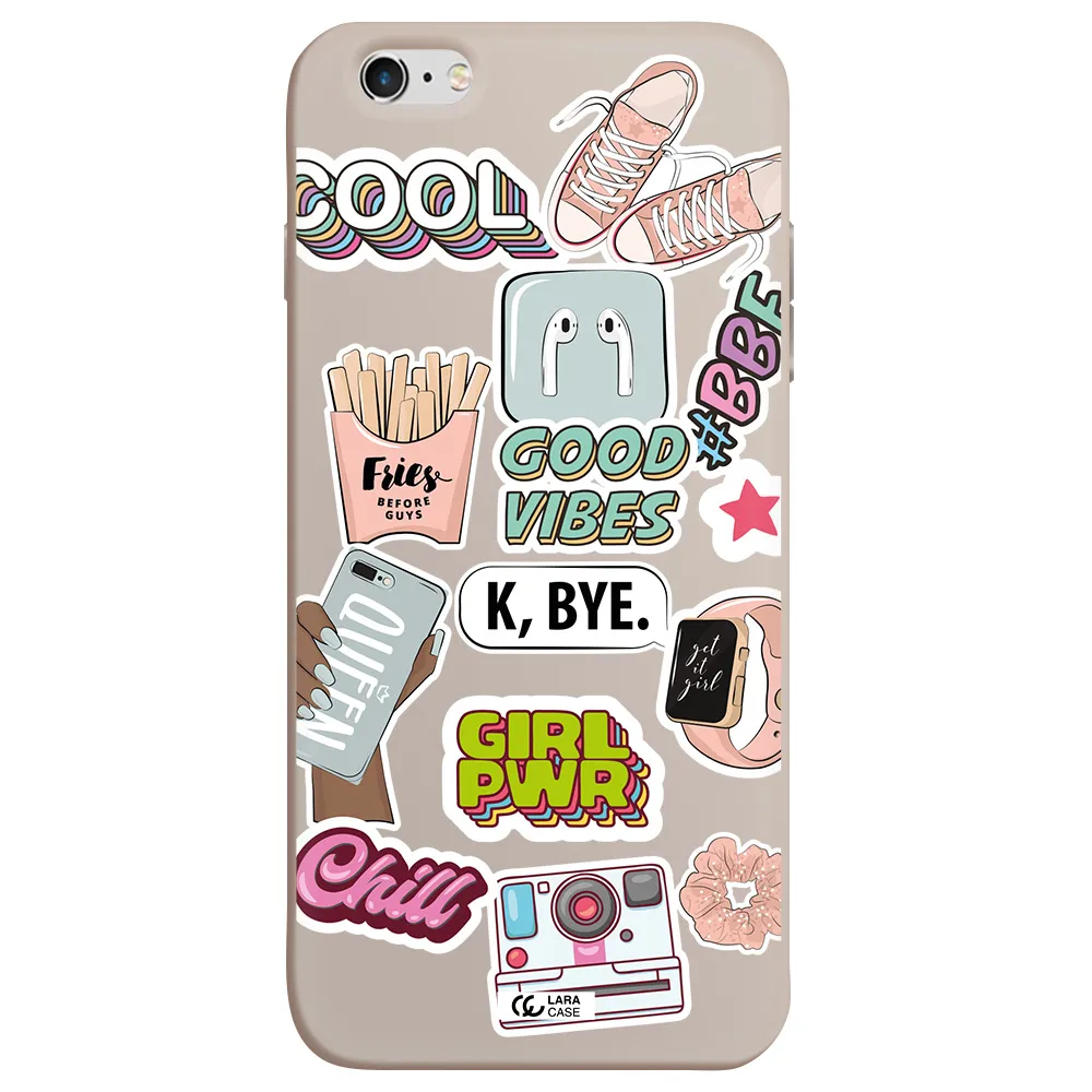 Girl Power Apple iPhone 6 plus Silicone Stone Case