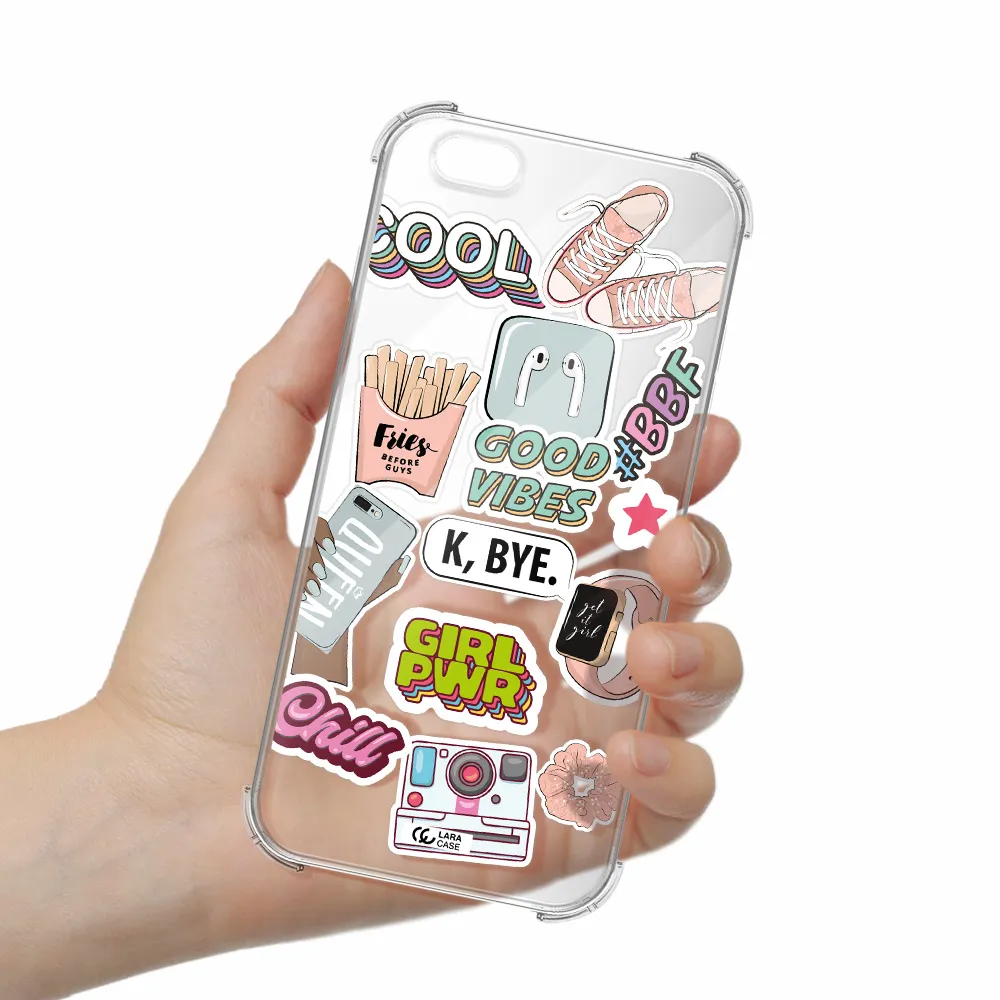 Girl Power Apple iPhone 6 s plus Clear PC Case