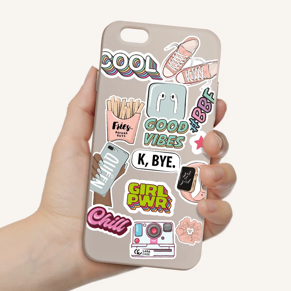 Girl Power Apple iPhone 6 Silicone Stone Case