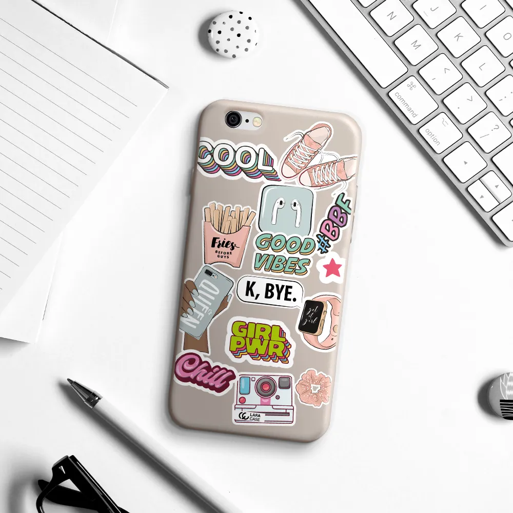 Girl Power Apple iPhone 6 Silicone Stone Case