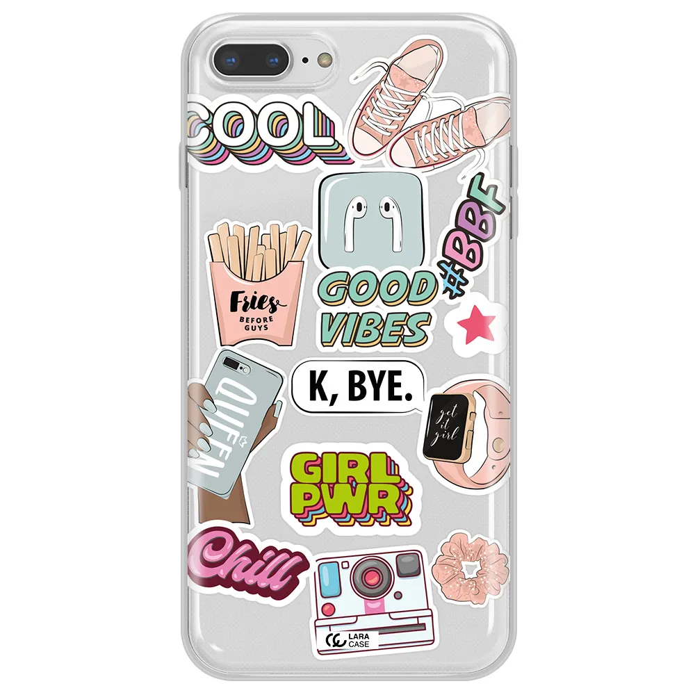 Girl Power Apple iPhone 7 plus Clear TPU Case