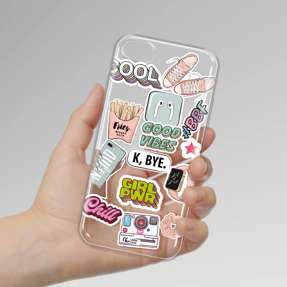 Girl Power Apple iPhone 8 Clear TPU Case