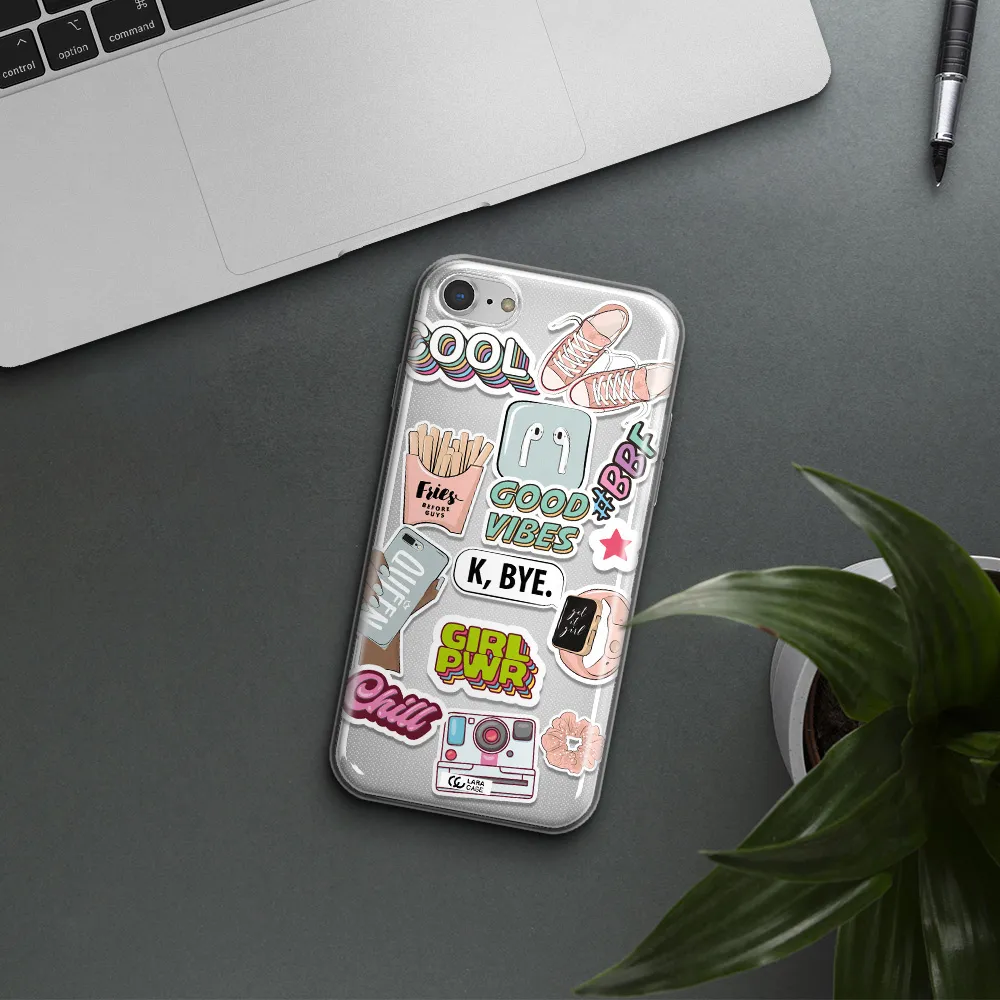 Girl Power Apple iPhone 8 Clear TPU Case