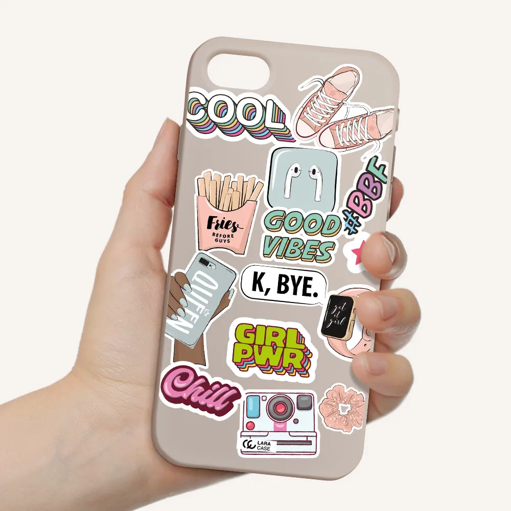 Girl Power Apple iPhone se 2020 Silicone Stone Case