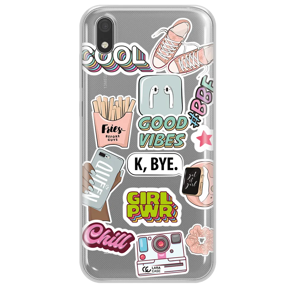 Girl Power Huawei Honor 8S Clear TPU Case