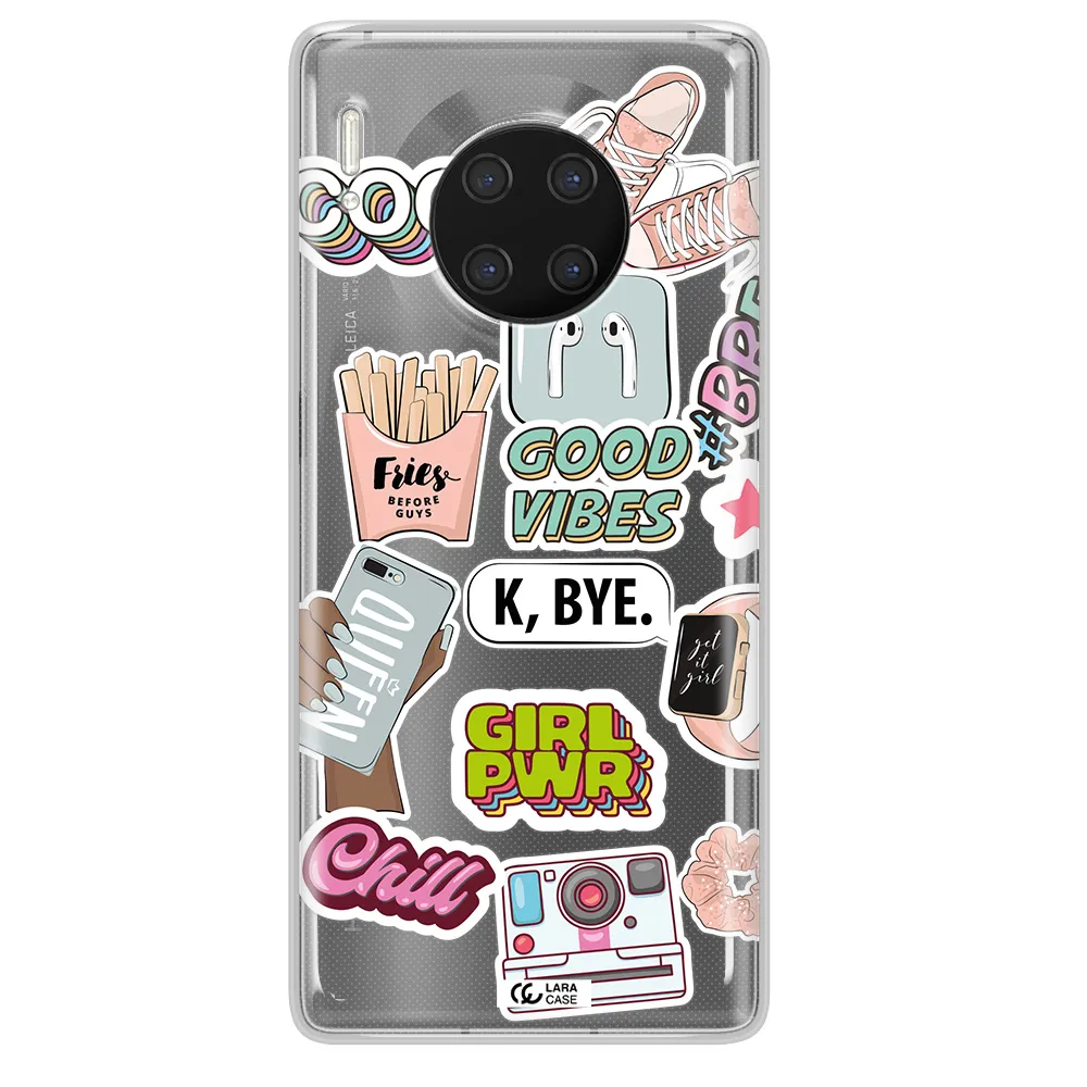 Girl Power Huawei Mate 30 Pro Clear TPU Case