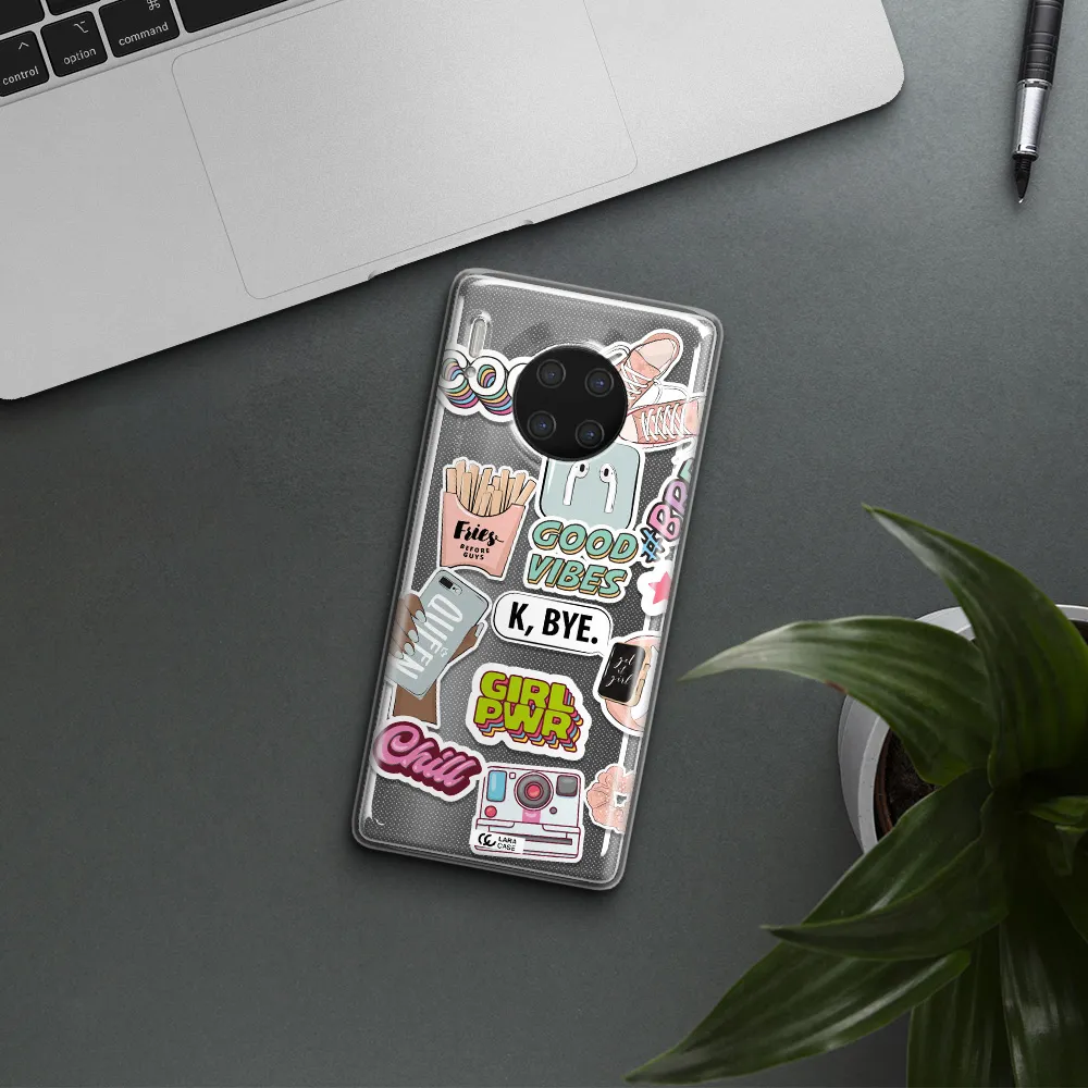 Girl Power Huawei Mate 30 Pro Clear TPU Case