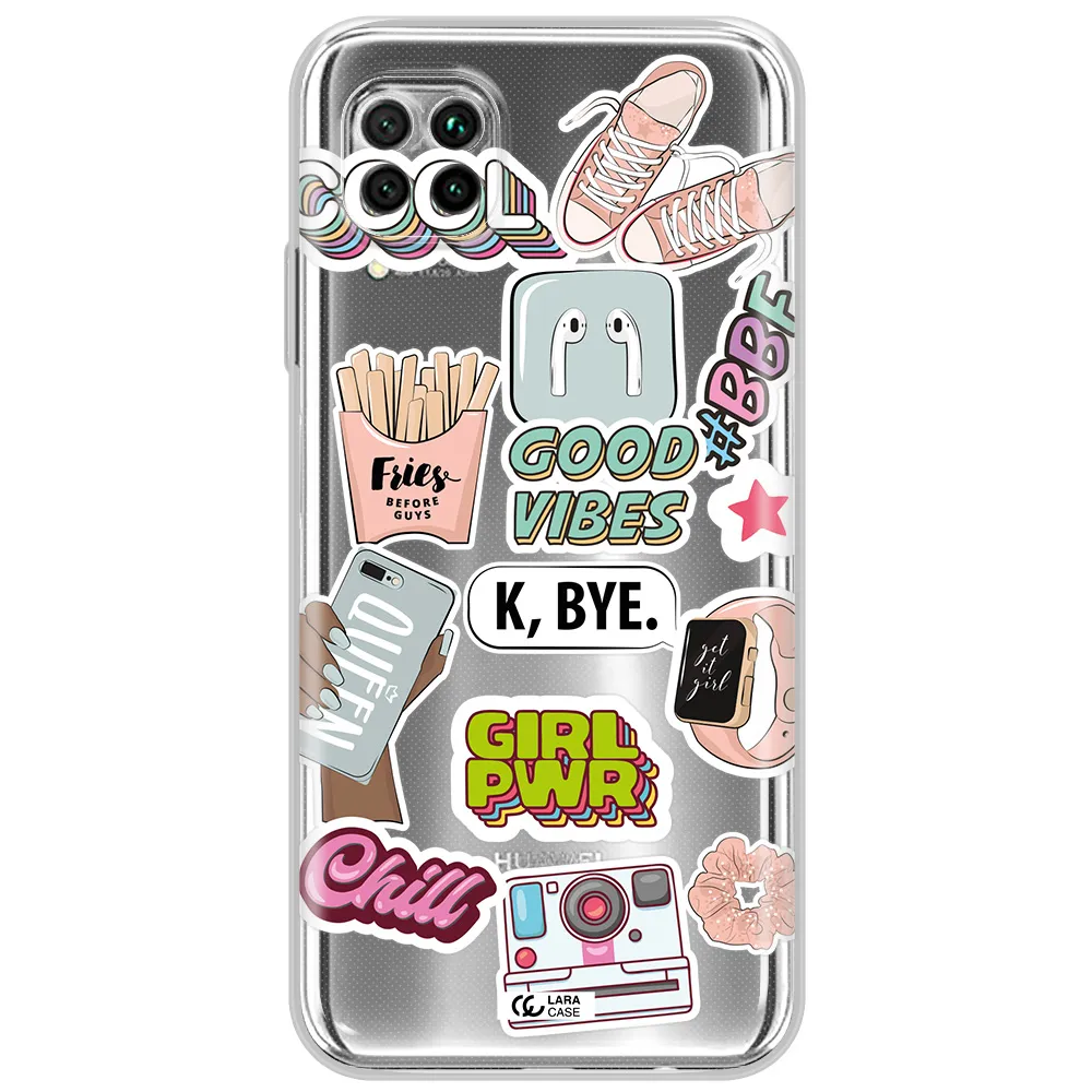 Girl Power Huawei Nova 7I Clear Tpu Case