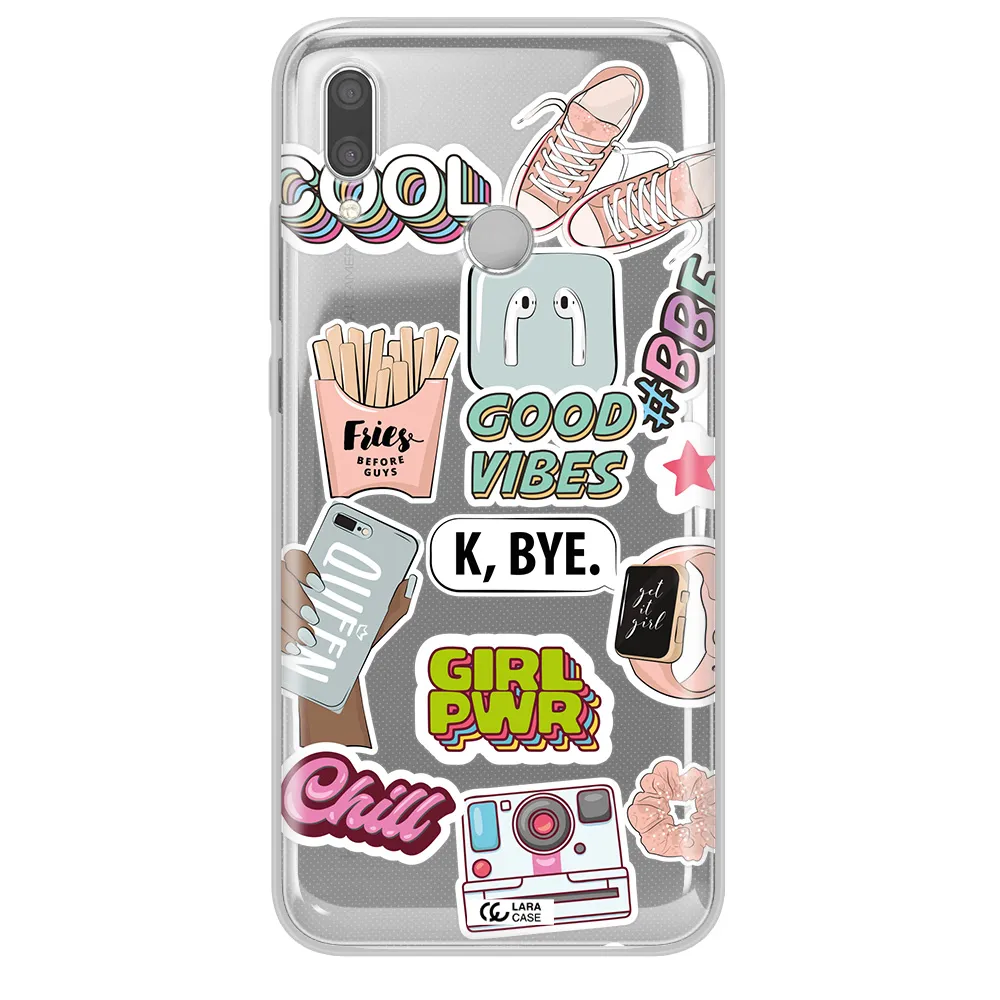 Girl Power Huawei P Smart 2019 Clear TPU Case