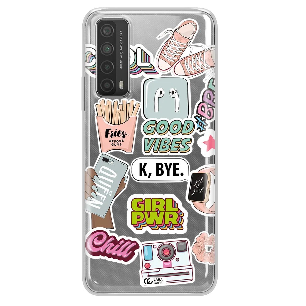 Girl Power Huawei P Smart 2021 Clear TPU Case