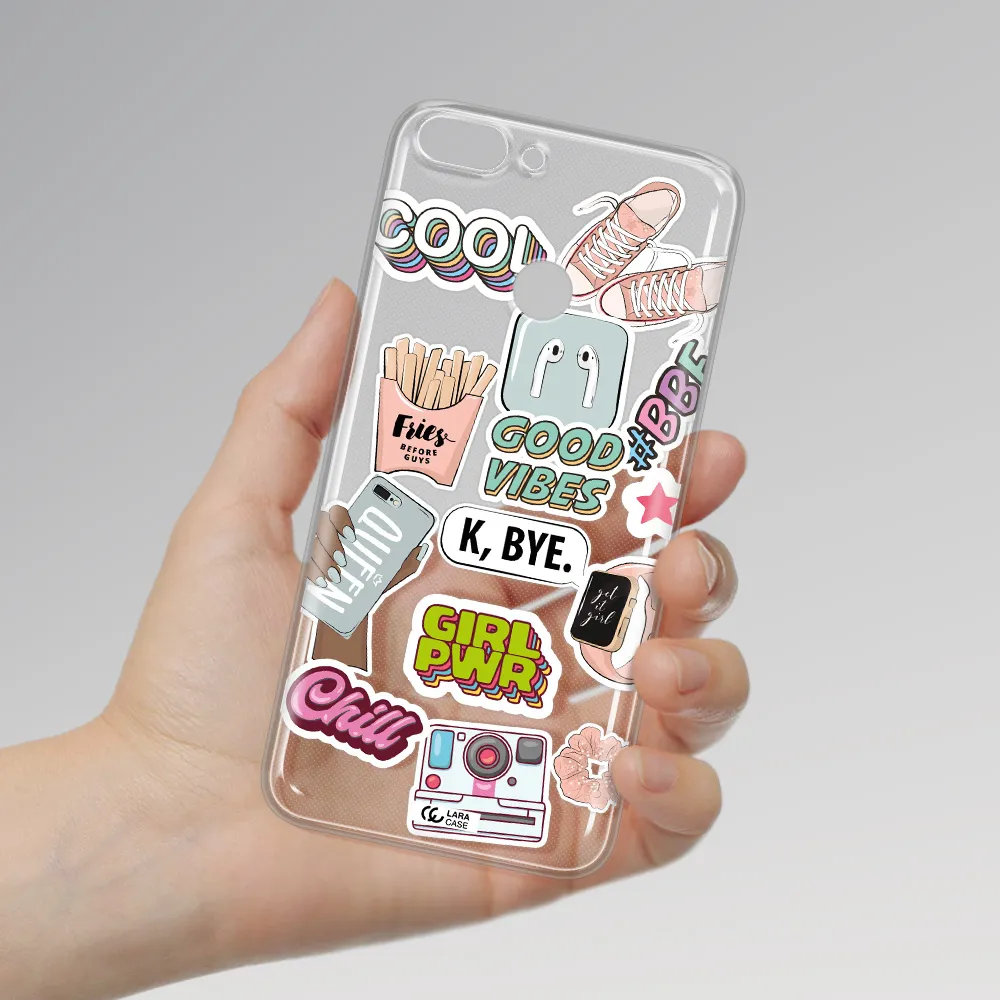 Girl Power Huawei P Smart Clear TPU Case