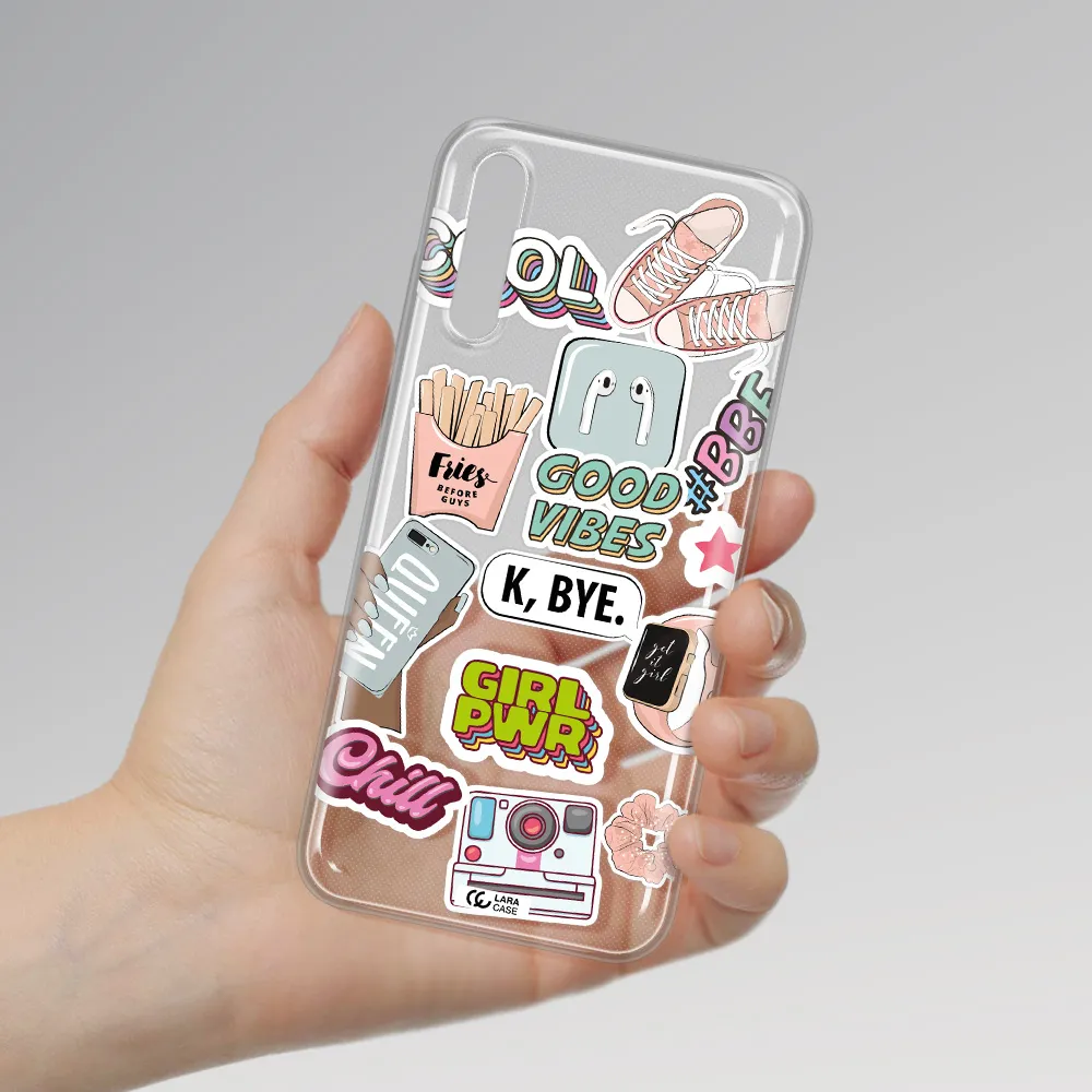 Girl Power Huawei P Smart S Clear TPU Case