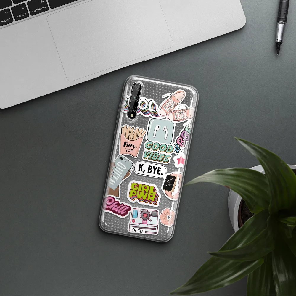 Girl Power Huawei P Smart S Clear TPU Case