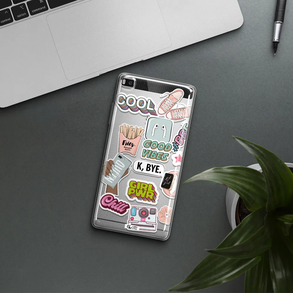 Girl Power Huawei P8 Clear TPU Case