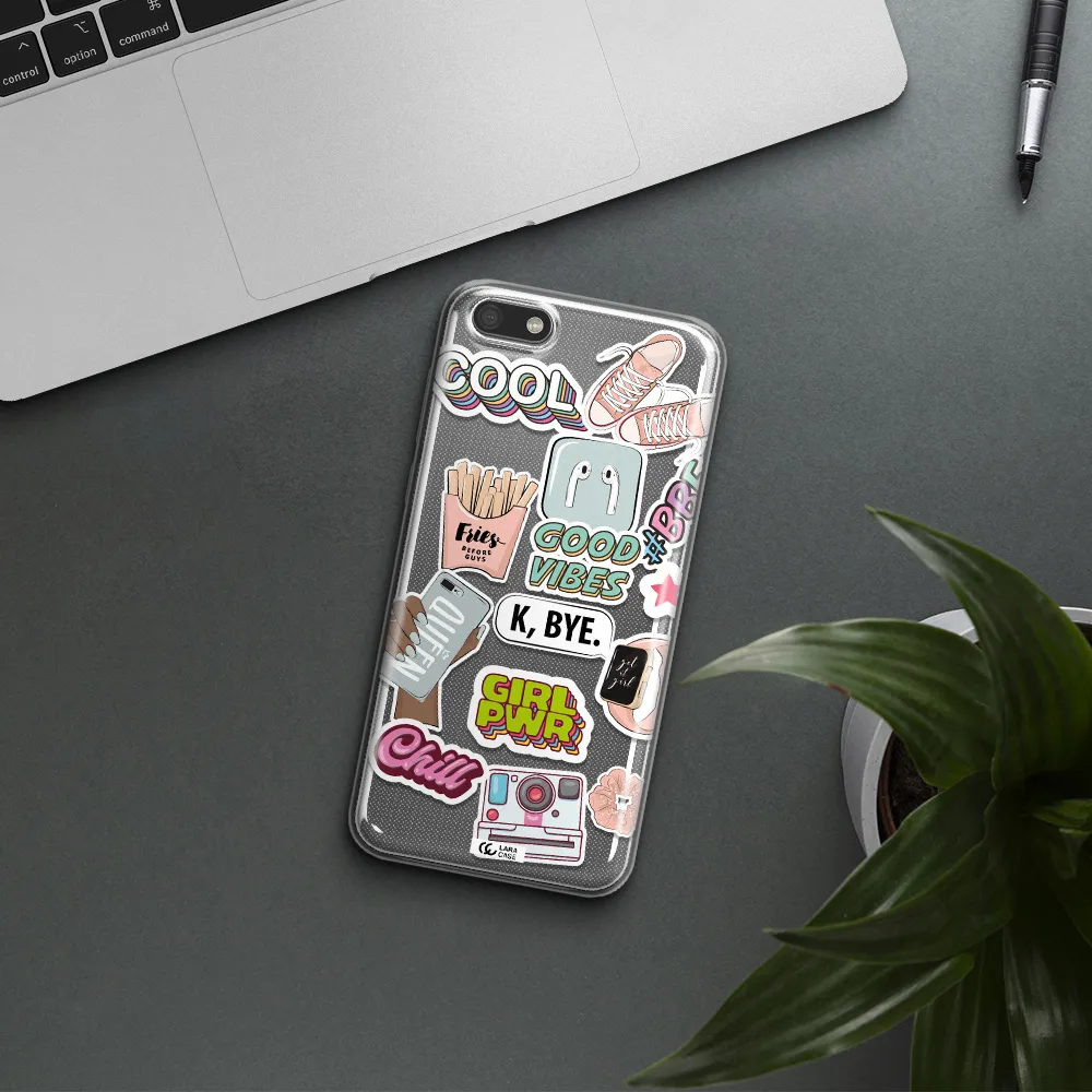 Girl Power Huawei Y5 2018 Clear TPU Case