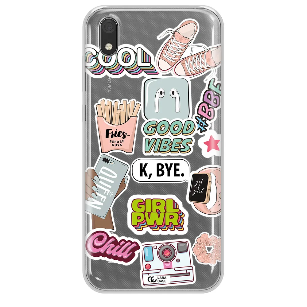 Girl Power Huawei Y5 2019 Clear TPU Case