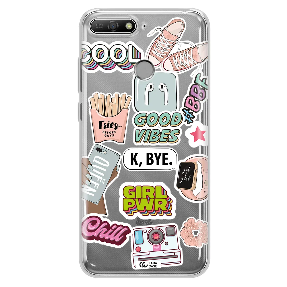 Girl Power Huawei Y6 Prime 2018 Clear TPU Case