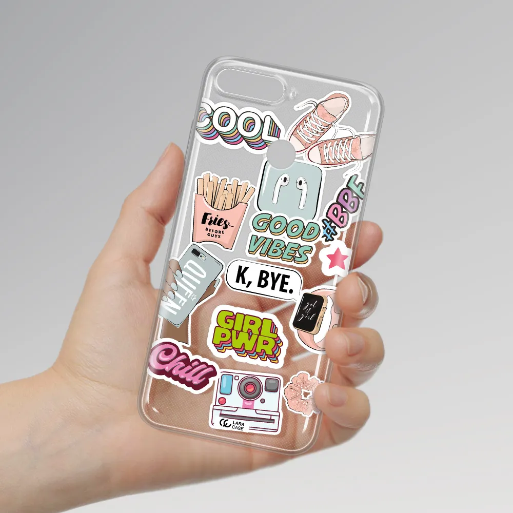 Girl Power Huawei Y6 Prime 2018 Clear TPU Case