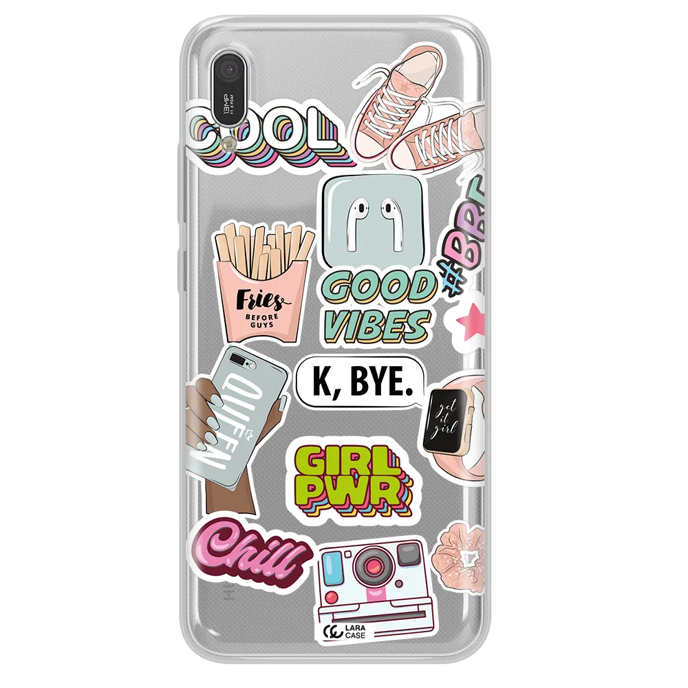 Girl Power Huawei Y6 Pro 2019 Clear TPU Case