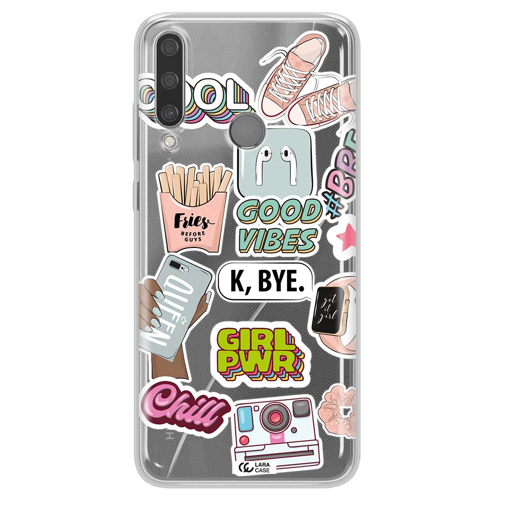 Girl Power Huawei Y6P Clear TPU Case