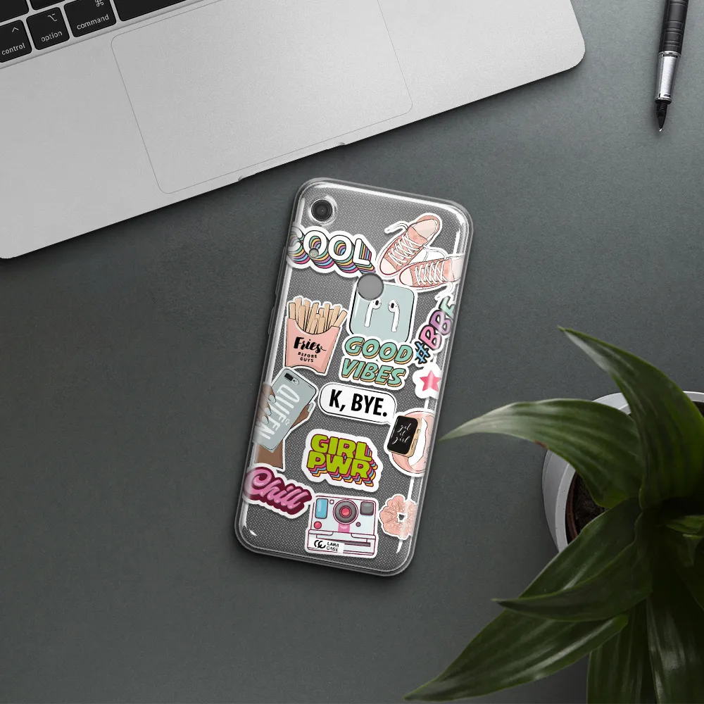 Girl Power Huawei Y6S Clear TPU Case