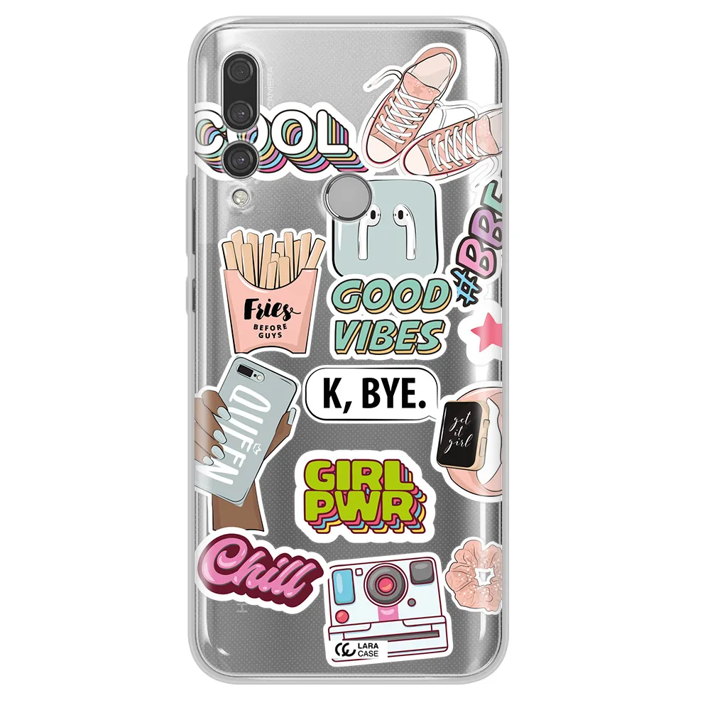Girl Power Huawei Y9 Prime 2019 Clear TPU Case