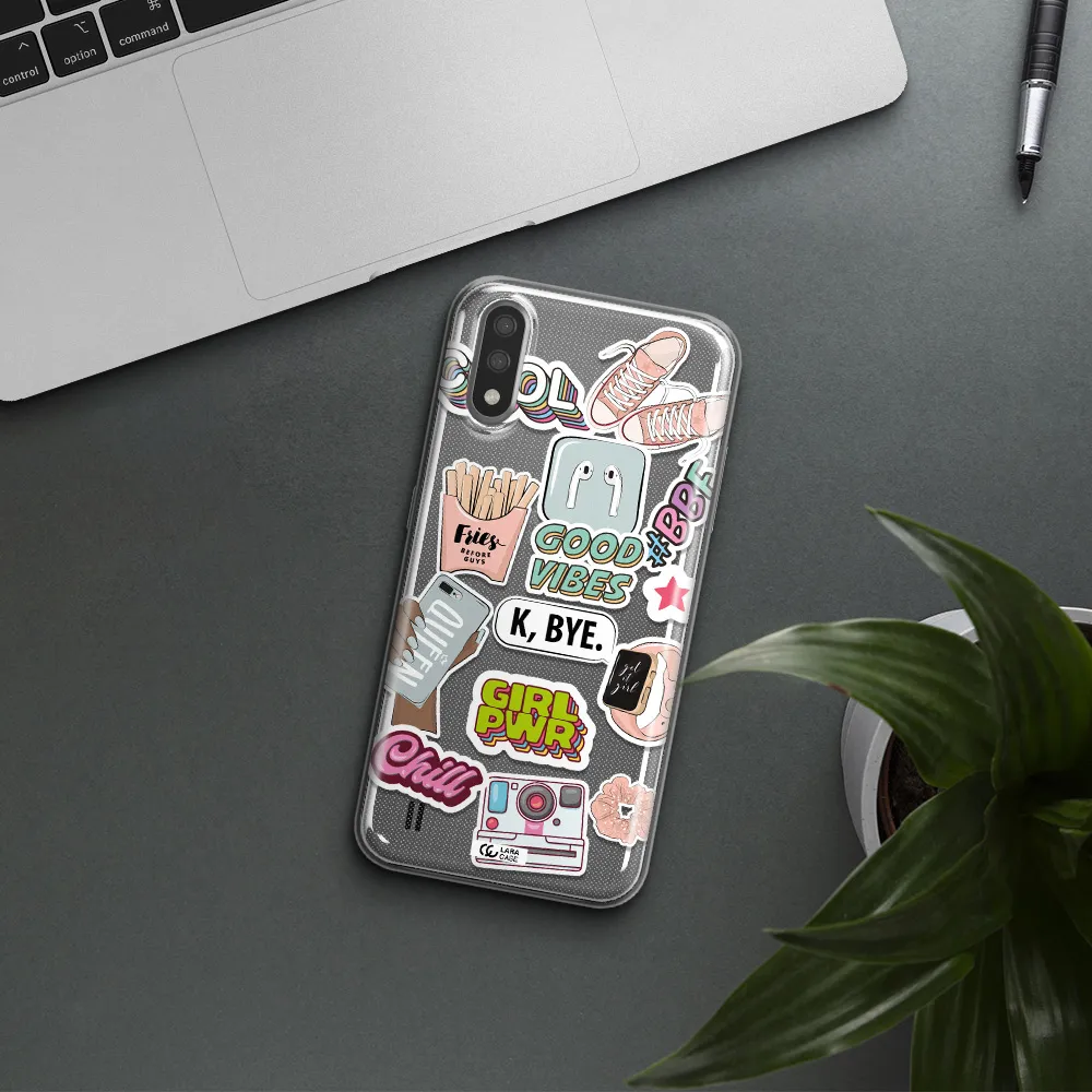 Girl Power Samsung A01 Clear TPU Case