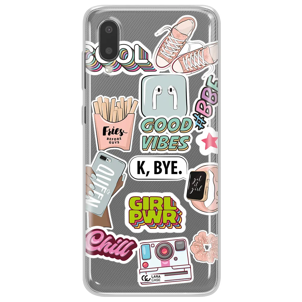 Girl Power Samsung A02 Clear TPU Case