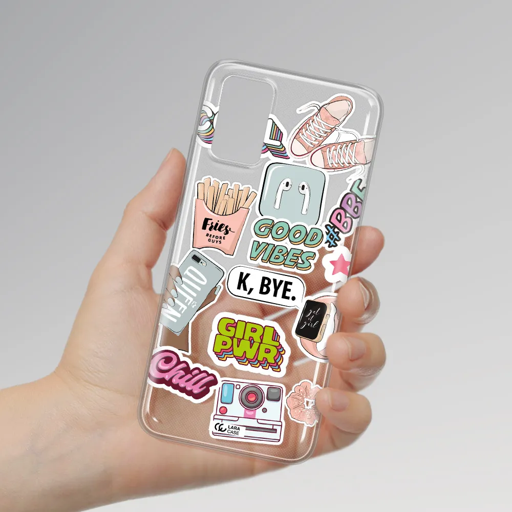 Girl Power Samsung A02S Clear TPU Case