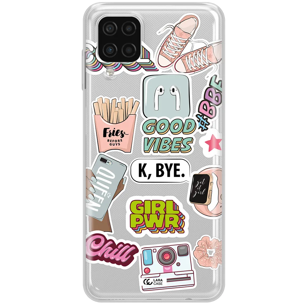Girl Power Samsung A12 4g Clear TPU Case