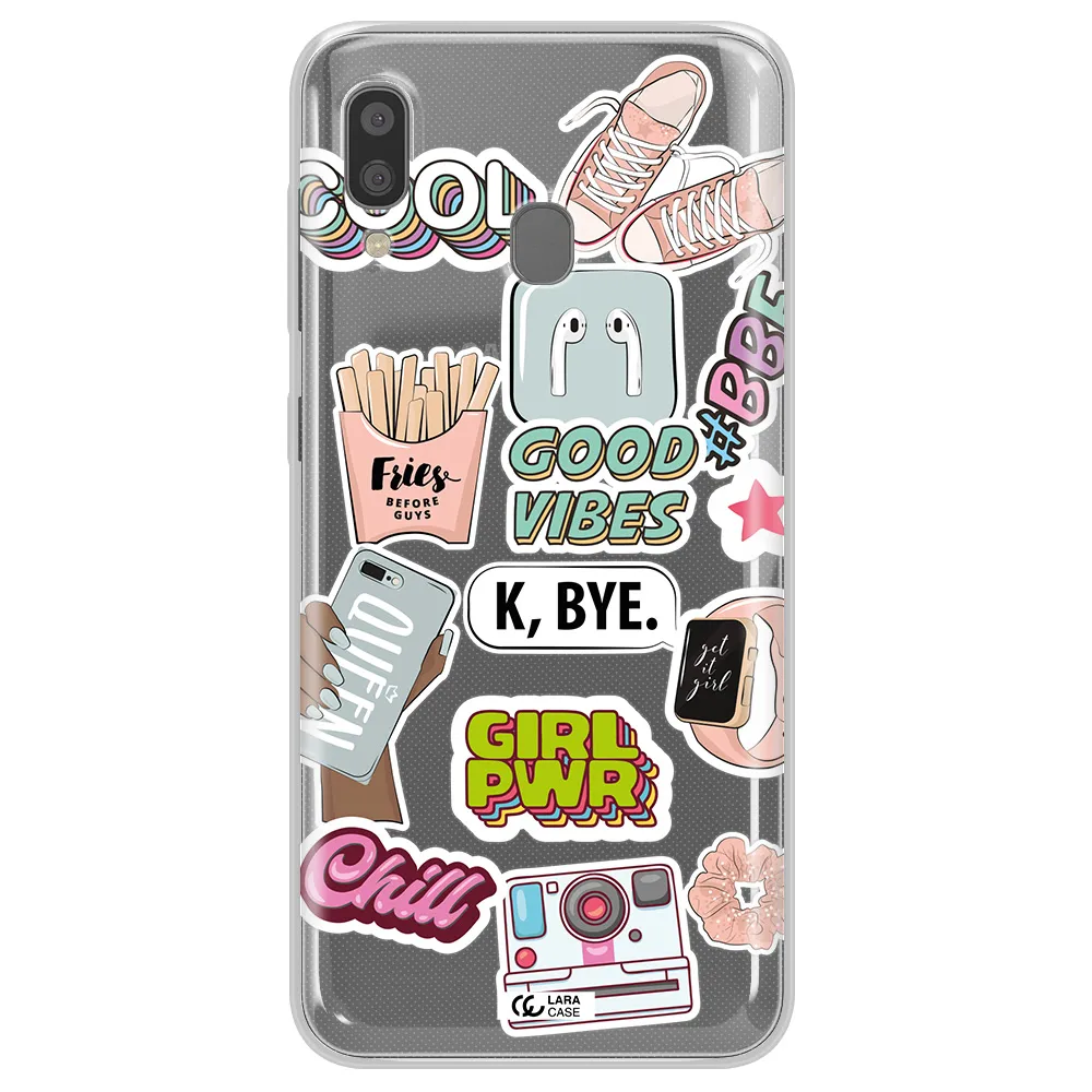 Girl Power Samsung A20 Clear TPU Case