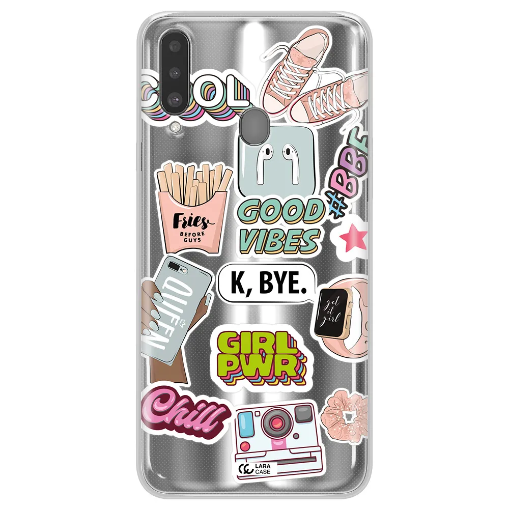 Girl Power Samsung A20S Clear TPU Case