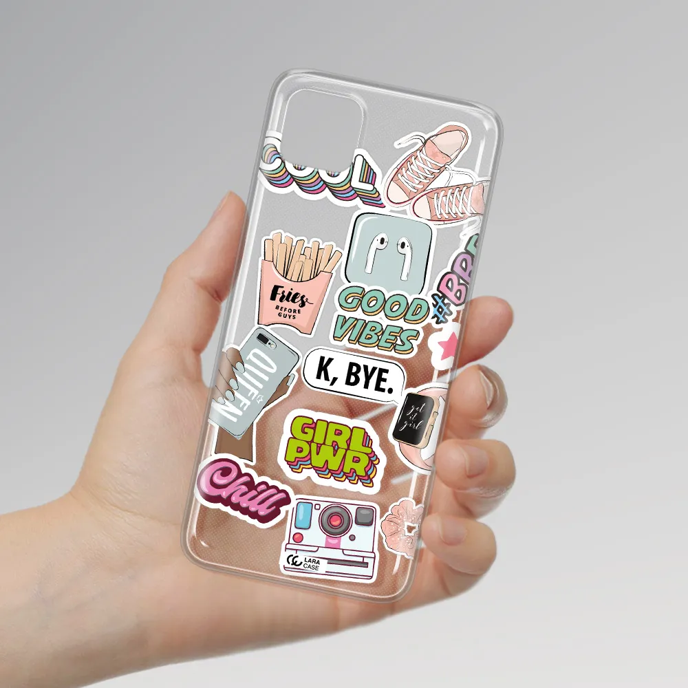 Girl Power Samsung A22 5g Clear TPU Case