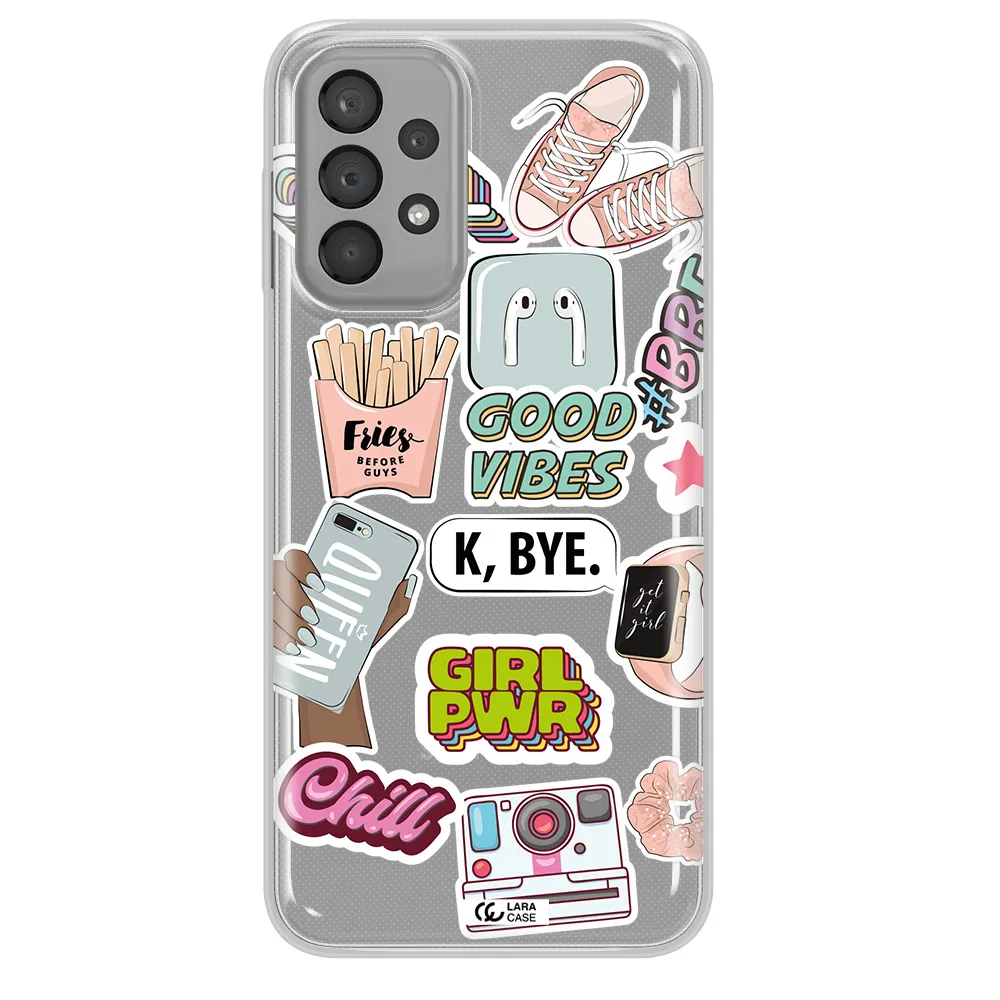 Girl Power Samsung A23 Clear TPU Case