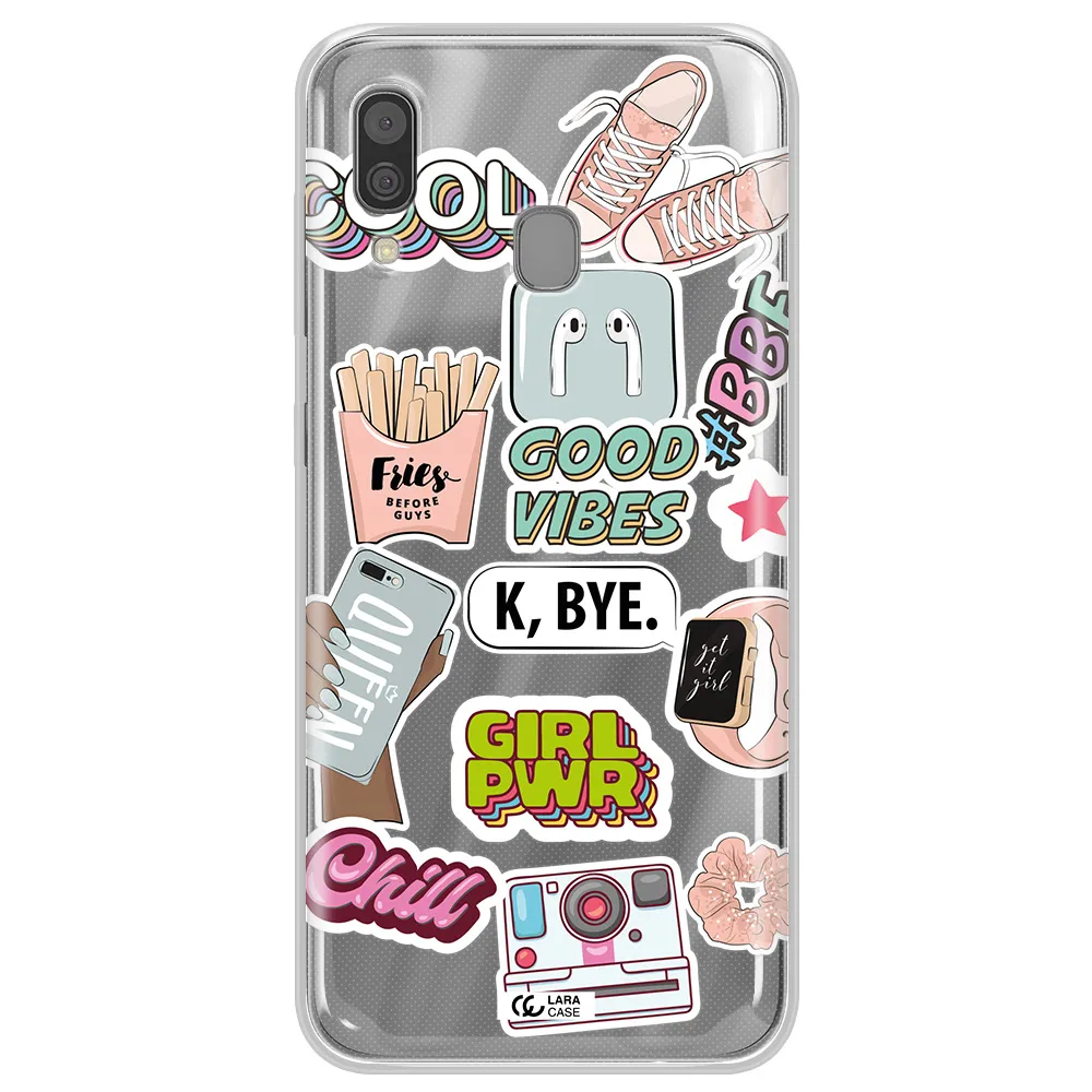 Girl Power Samsung A30 Clear TPU Case