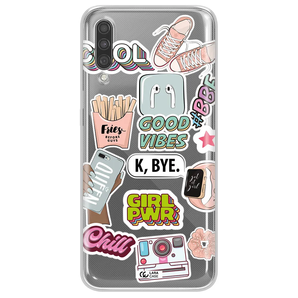 Girl Power Samsung A30S Clear TPU Case