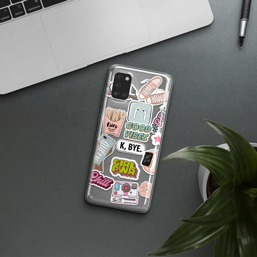 Girl Power Samsung A31 Clear TPU Case