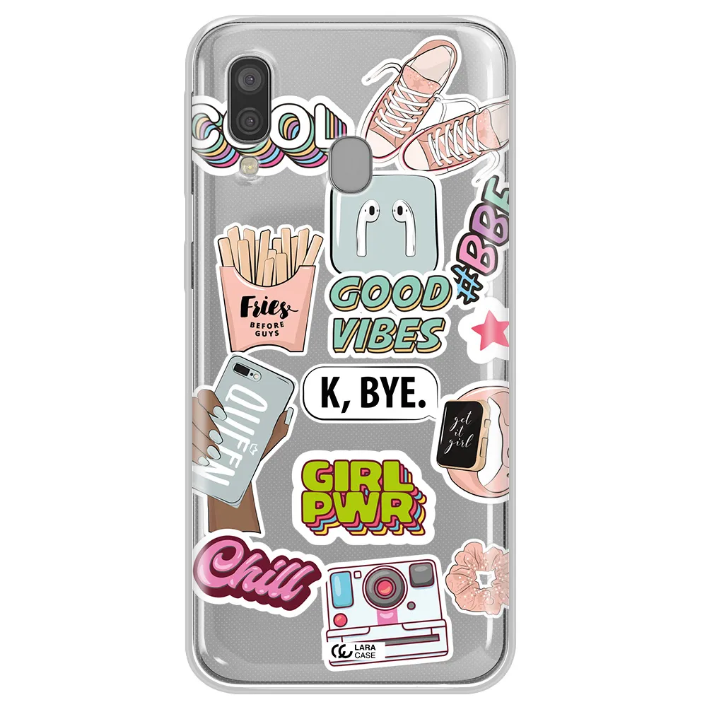 Girl Power Samsung A40 Clear TPU Case