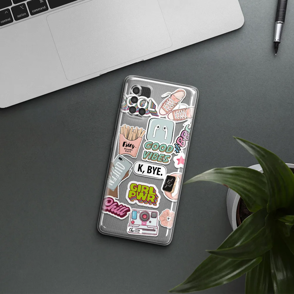 Girl Power Samsung A40S Clear Tpu Case