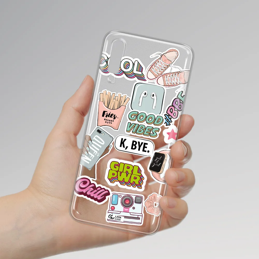 Girl Power Samsung A70 Clear TPU Case