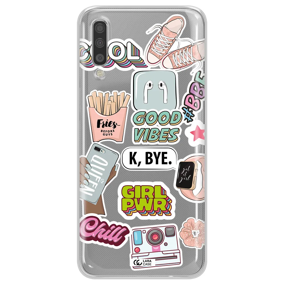 Girl Power Samsung A70S Clear Tpu Case