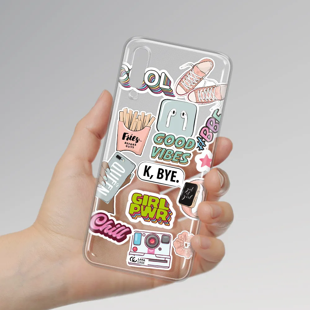 Girl Power Samsung A70S Clear Tpu Case